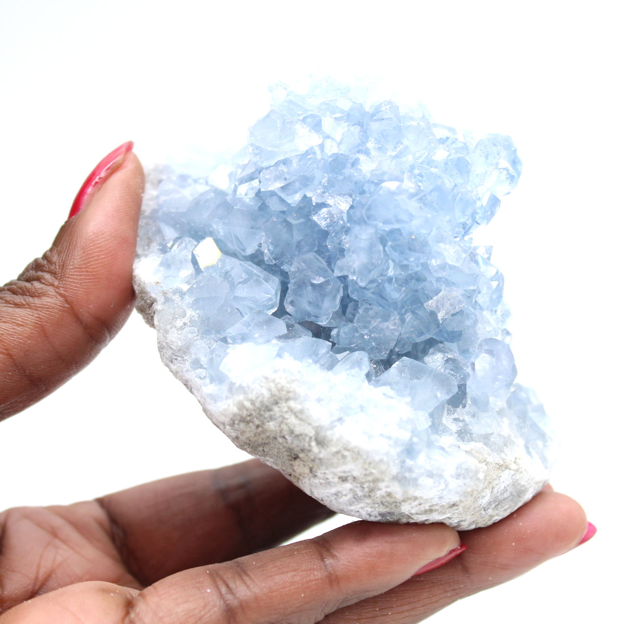 Geodo Celestita Azul de Madagascar Autêntico